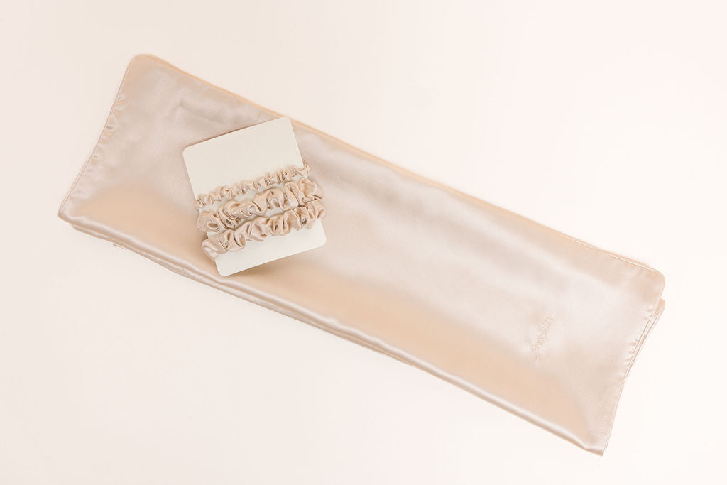 No.25 Anti-Frizz & Crease Defence Pillowcase & Anti-Breakage Ties Duo